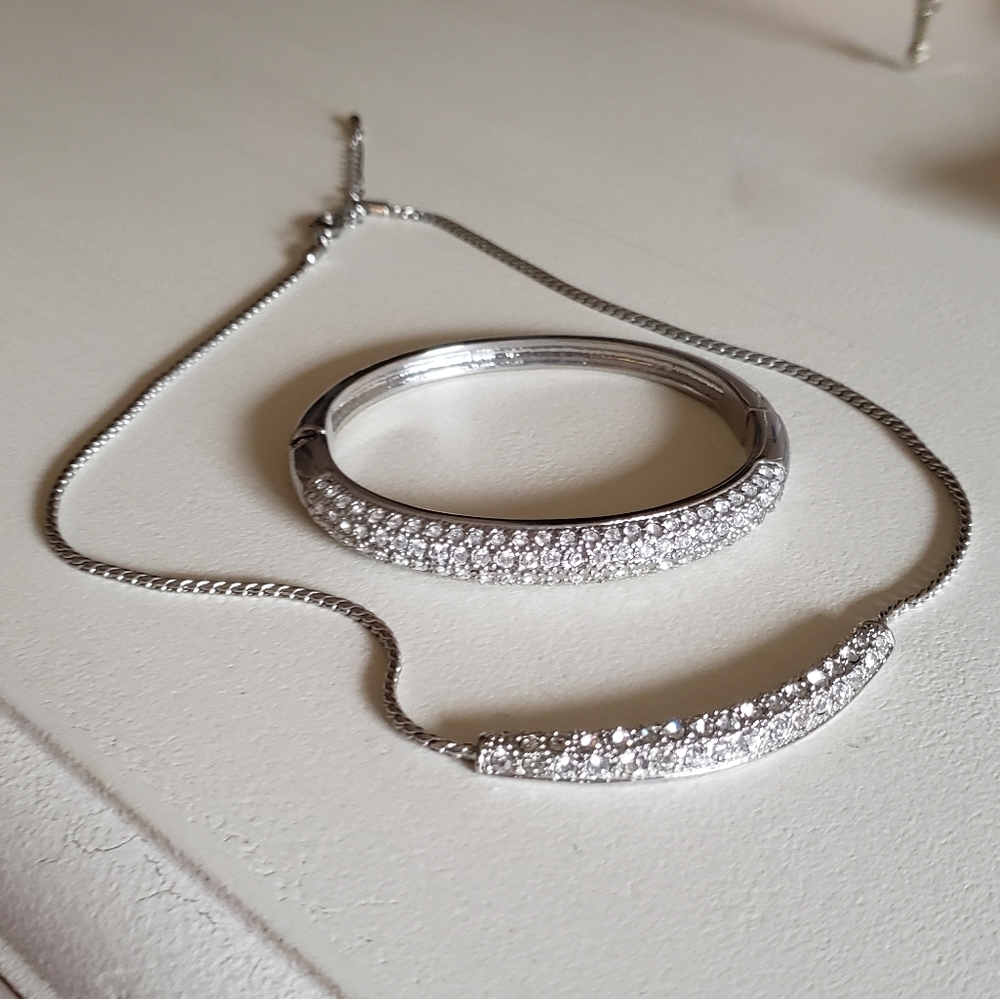 Necklace and Bracelet Set - CZ?